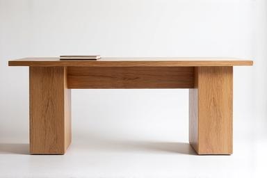 Robuust massief eikenhouten bureau