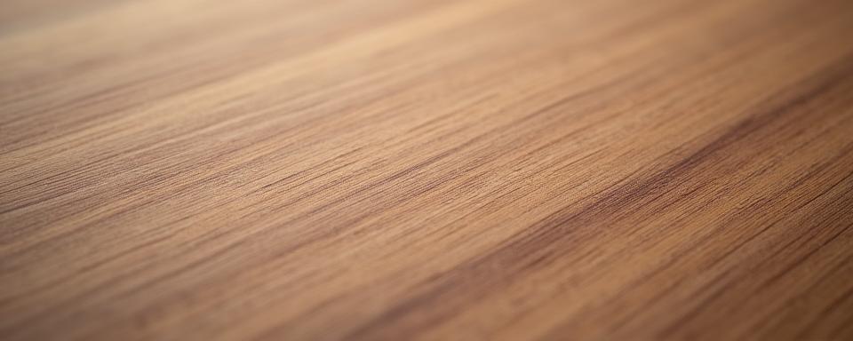 Close-up van fijn generfd hout, symbool voor zorgvuldigheid en ambacht